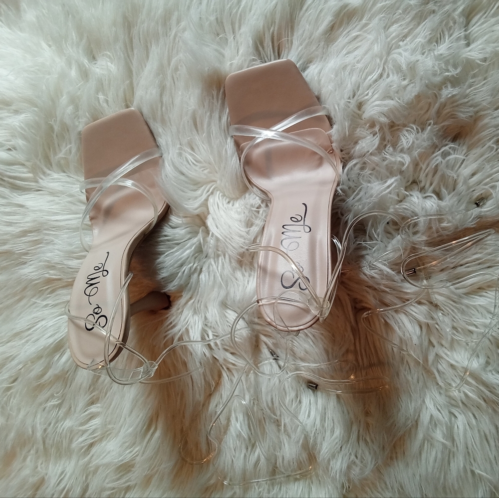 So Me clear heels